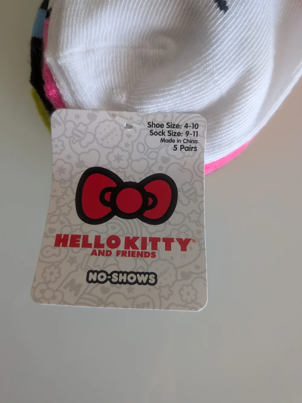 NWT Hello Kitty and Friends No Show Socks 5 Pack Size 9-11